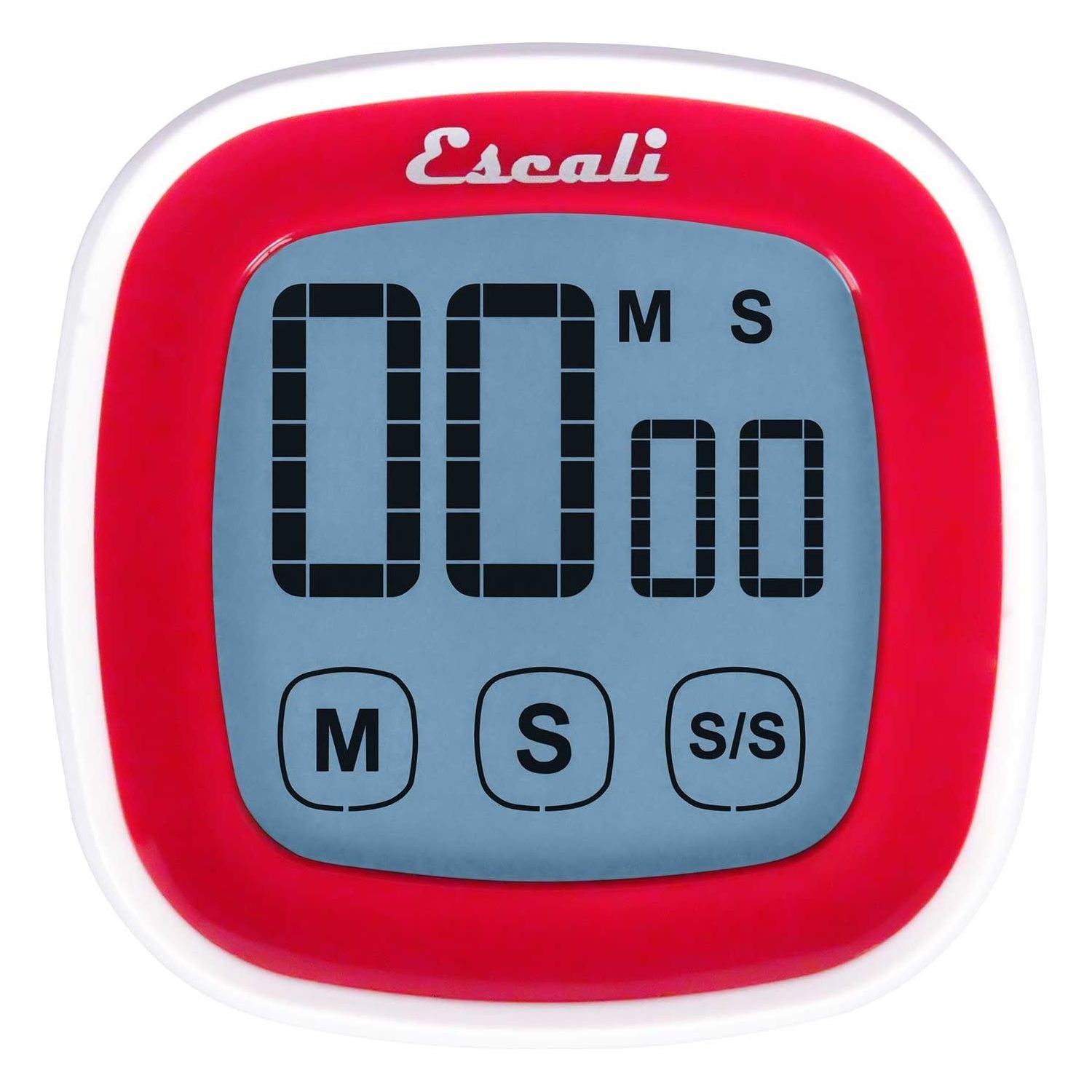 Minuterie numérique à écran tactile Rouge - Escali - Minuteur de cuisson - DR3-R - La Guilde Culinaire