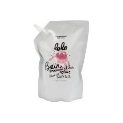 Bain moussant à l'huile d'olive 1L - Éco-recharge - Lolo et Moi - Bain et corps - LO-BM3 - La Guilde Culinaire