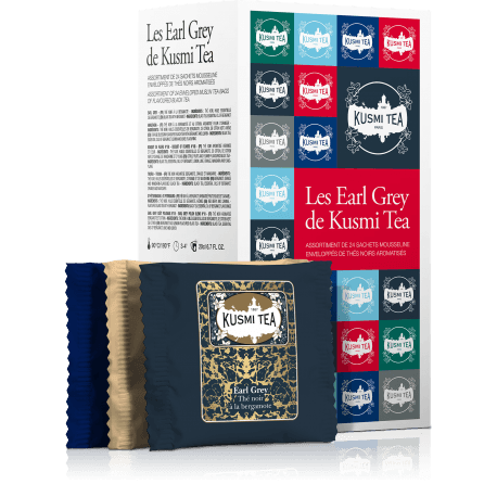 Les Earl Grey- Étui carton de 24 sachets mousseline - Kusmi Tea - Thé et infusion - - La Guilde Culinaire