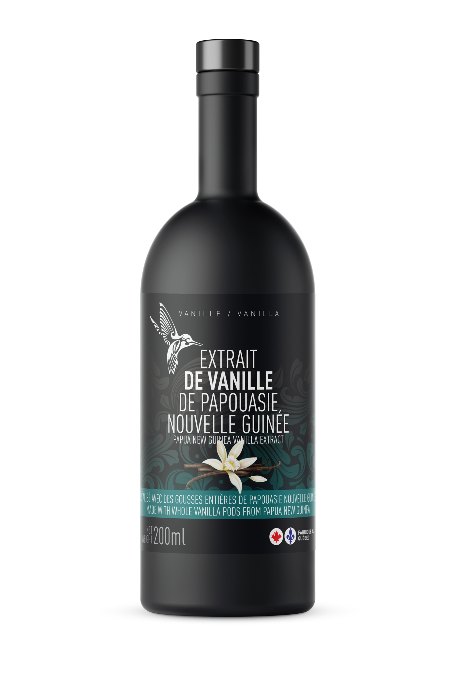 Extrait de vanille Tahitensis de Papouasie Nouvelle-Guinée 200 ml   - Colibri Vanille - Vanille - 628634186169