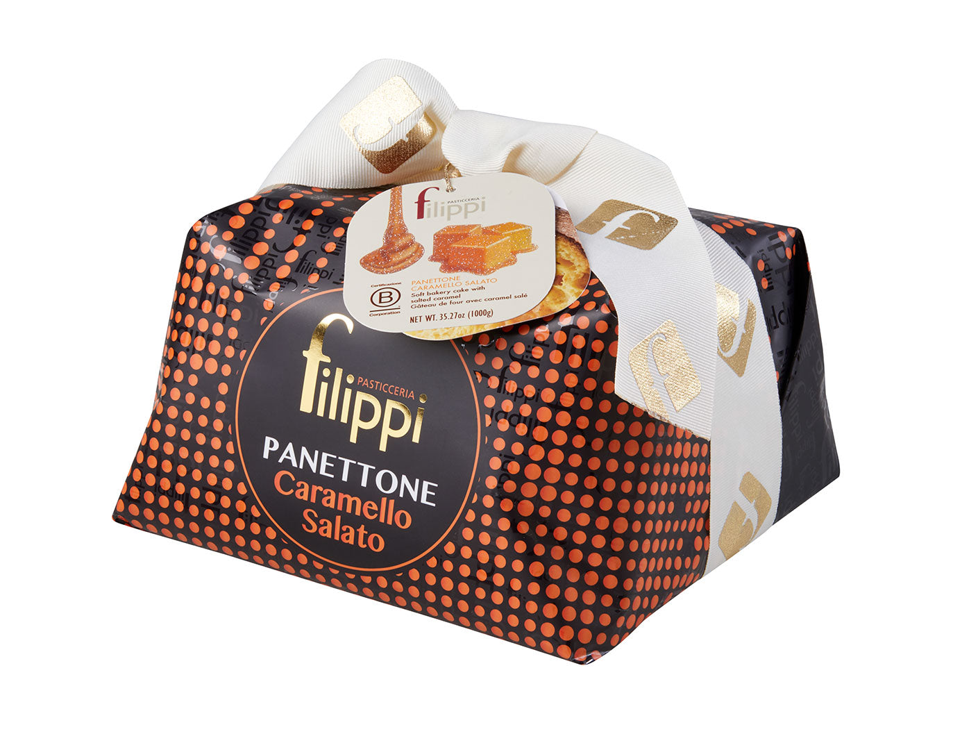 Panettone au caramel salé 500g    - Filippi Pâtisserie - Panettone - 