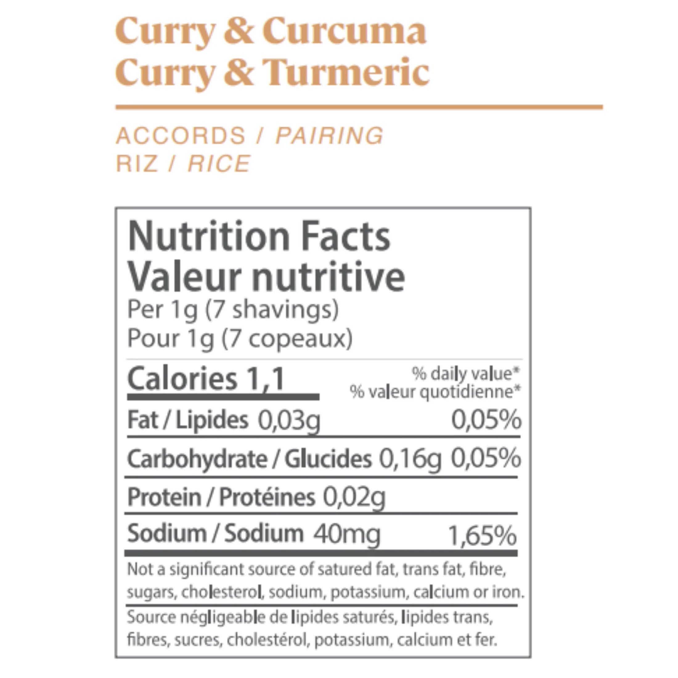COFFRET UNITAIRE Curry & Curcuma    - FOOD CRAYON - Epice - 