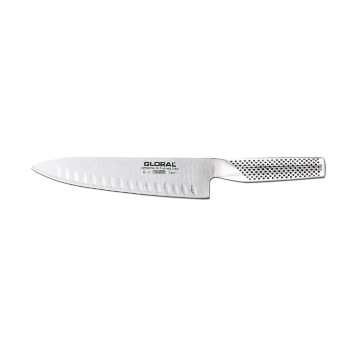 Global G-77 Couteau de Chef Alvéolé 20 cm - Global - Couteau de Chef - - La Guilde Culinaire