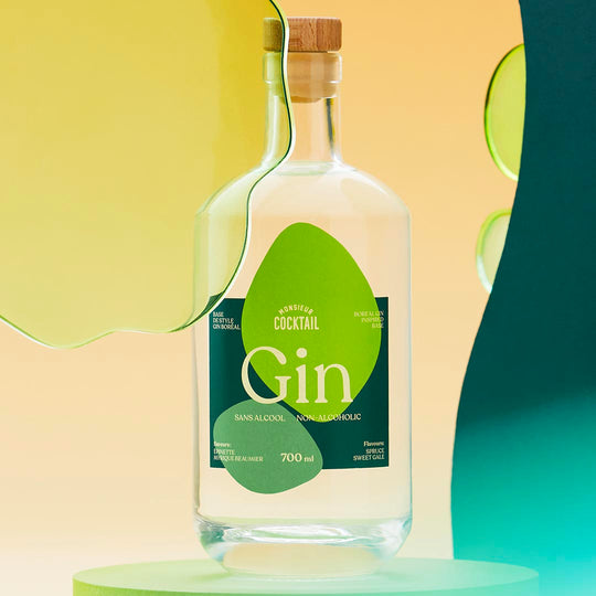 Gin Boréal - Sans Alcool    - Monsieur Cocktail - Spiritueux sans alcool - 