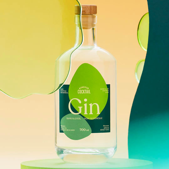 Gin Boréal - Sans Alcool - Monsieur Cocktail - Spiritueux sans alcool - - La Guilde Culinaire