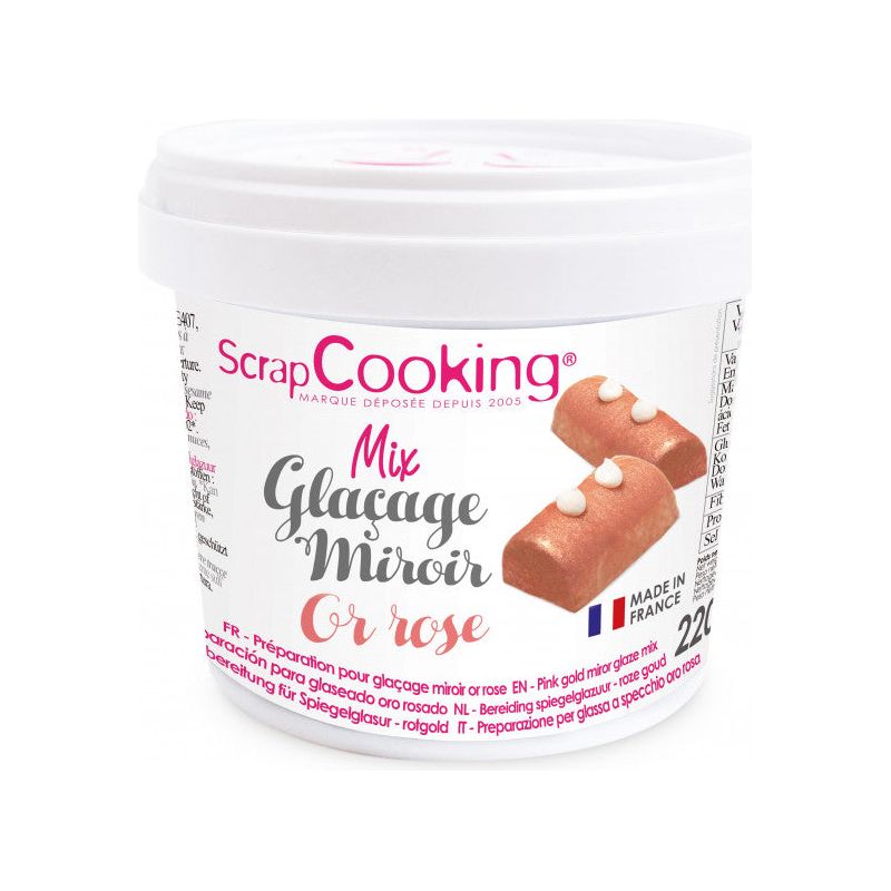 Glaçage Miroir Or Rose en poudre ! - Scrapcooking - Glaçage - - La Guilde Culinaire