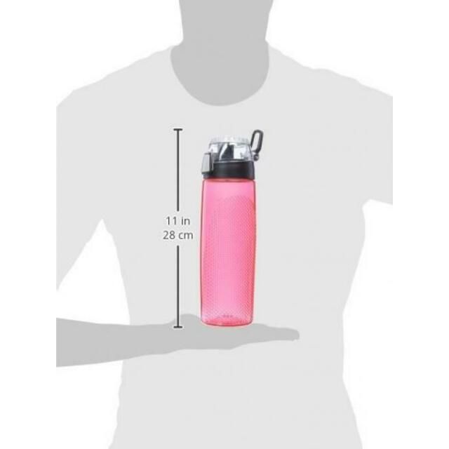 Bouteille d'eau en plastique Rose avec compteur rotatif 24oz ! - Thermos - Bouteille d'eau - - La Guilde Culinaire
