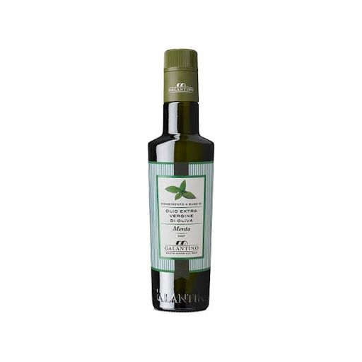 Huile d'olive extra vierge à la Menthe 250ml Galantino ! Bouteille 250 ml - Galantino - Huile d'olive - GME250 - La Guilde Culinaire
