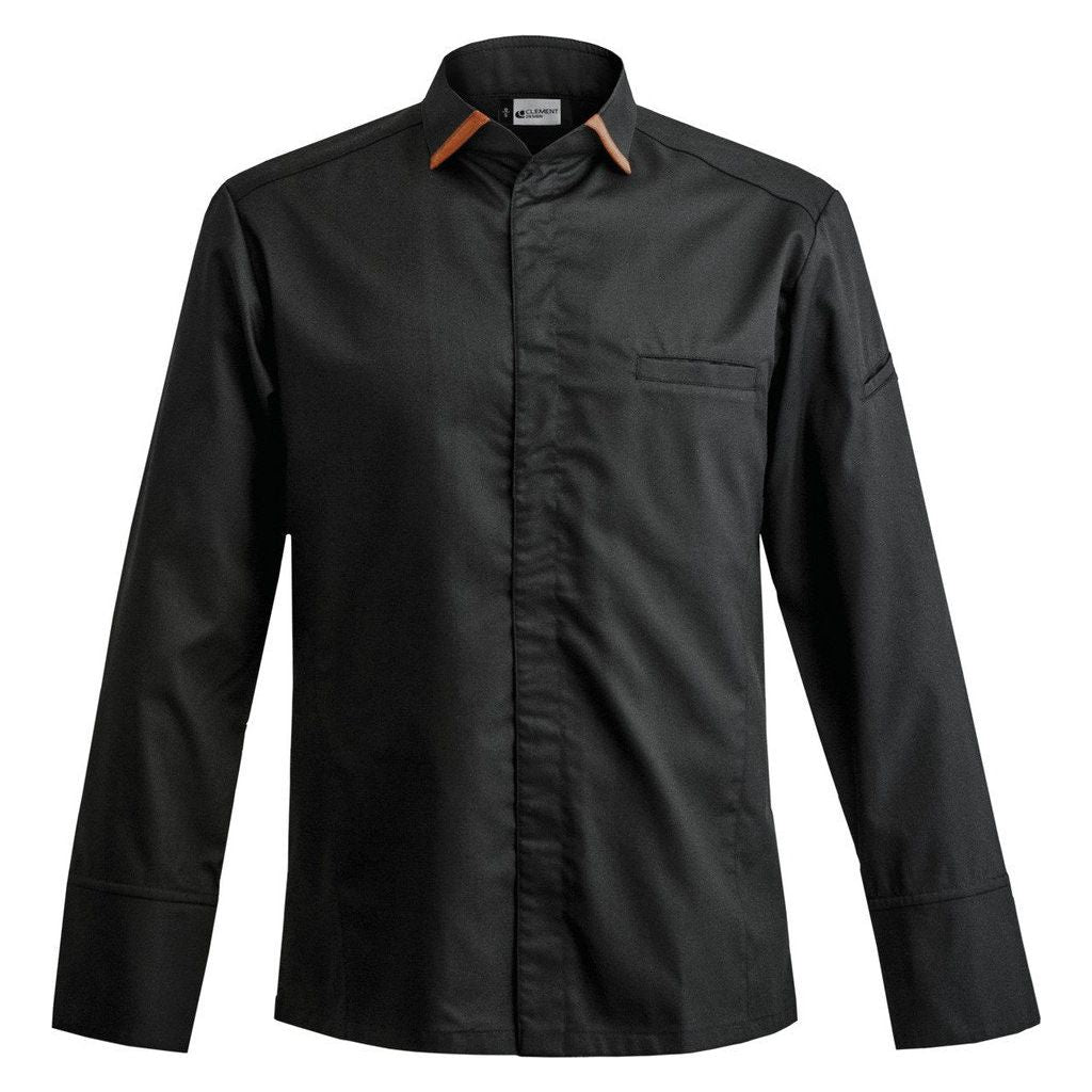 Veste de cuisine Imperia Noir * - Clement Design - Veste cuisine homme - - La Guilde Culinaire