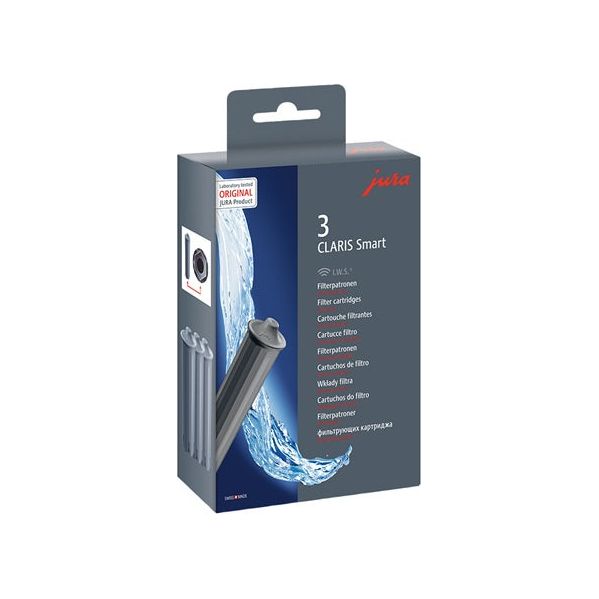 Cartouche Filtrante CLARIS SMART + JURA Boîte de 3 - Claris SMART + - JURA - Entretien de machine à café - JU24233 - La Guilde Culinaire