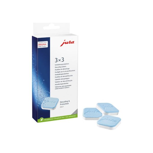 JURA Tablettes de détartrage 2 phases 3 x 3 9 pastilles - JURA - Entretien de machine à café - JU61848 - La Guilde Culinaire