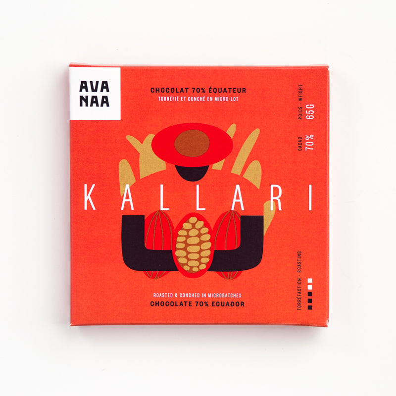 Tablette pure origine chocolat noir KALLARI 70% - AVANAA - Avanaa - Tablette de chocolat - - La Guilde Culinaire