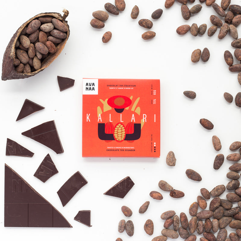 Tablette pure origine chocolat noir KALLARI 70% - AVANAA - Avanaa - Tablette de chocolat - - La Guilde Culinaire