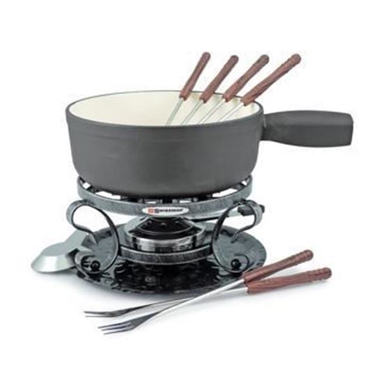 LUGANO Set à fondue Noir - Swissmar - Service à fondue - - La Guilde Culinaire