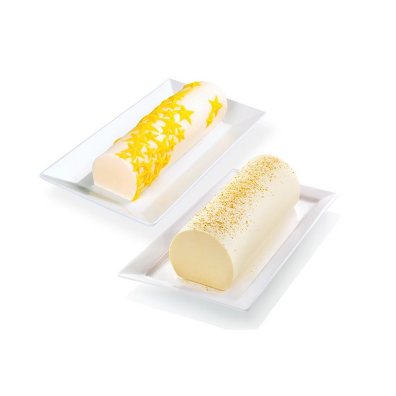 Moule Bûche 3D Starlight - SilikoMart - Moule à bûche - - La Guilde Culinaire