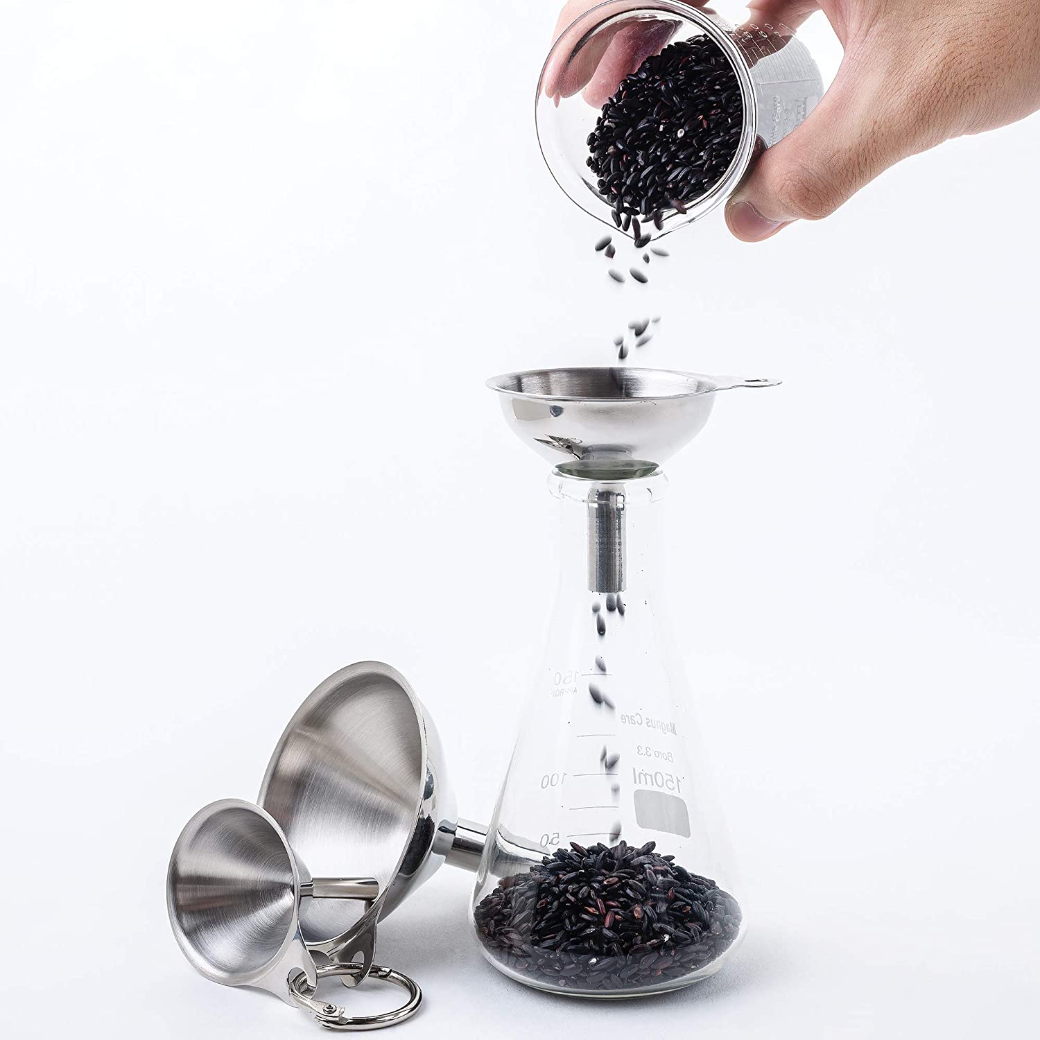 Set de 3 entonnoirs en inox - Fox Run - Accessoire - - La Guilde Culinaire