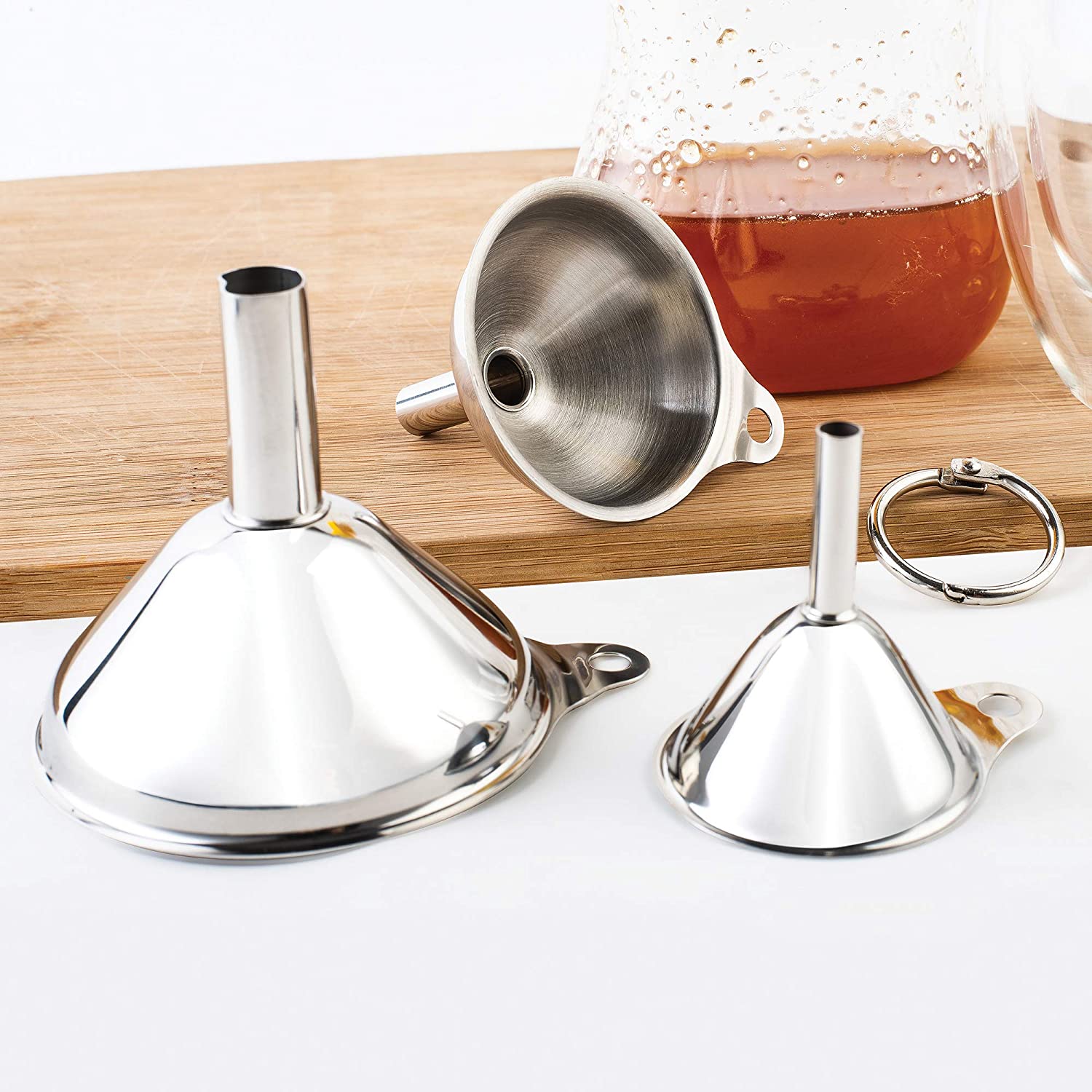 Set de 3 entonnoirs en inox - Fox Run - Accessoire - - La Guilde Culinaire