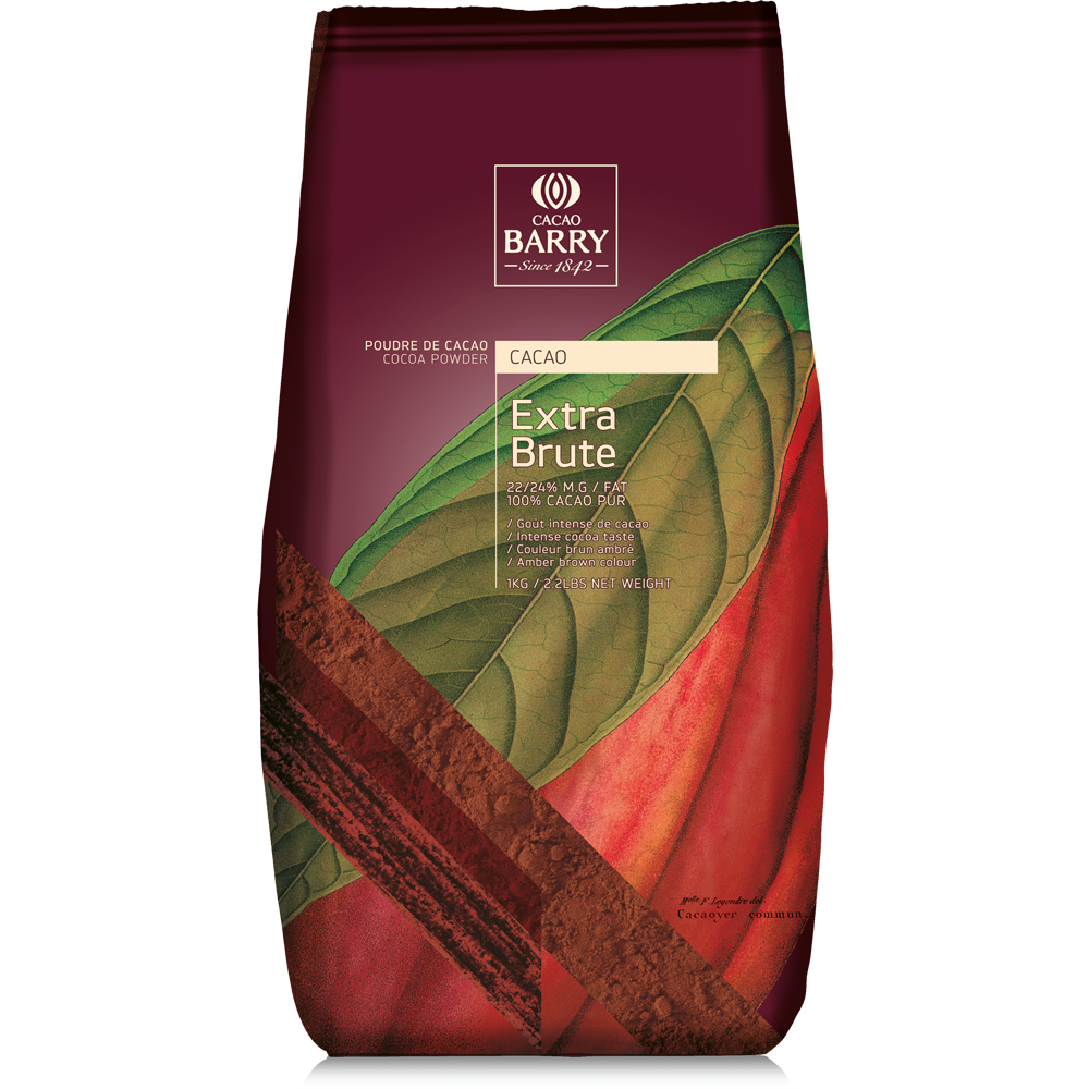 Poudre de cacao Extra Brute 1kg - 100% cacao    - Cacao Barry - Poudre de cacao - 