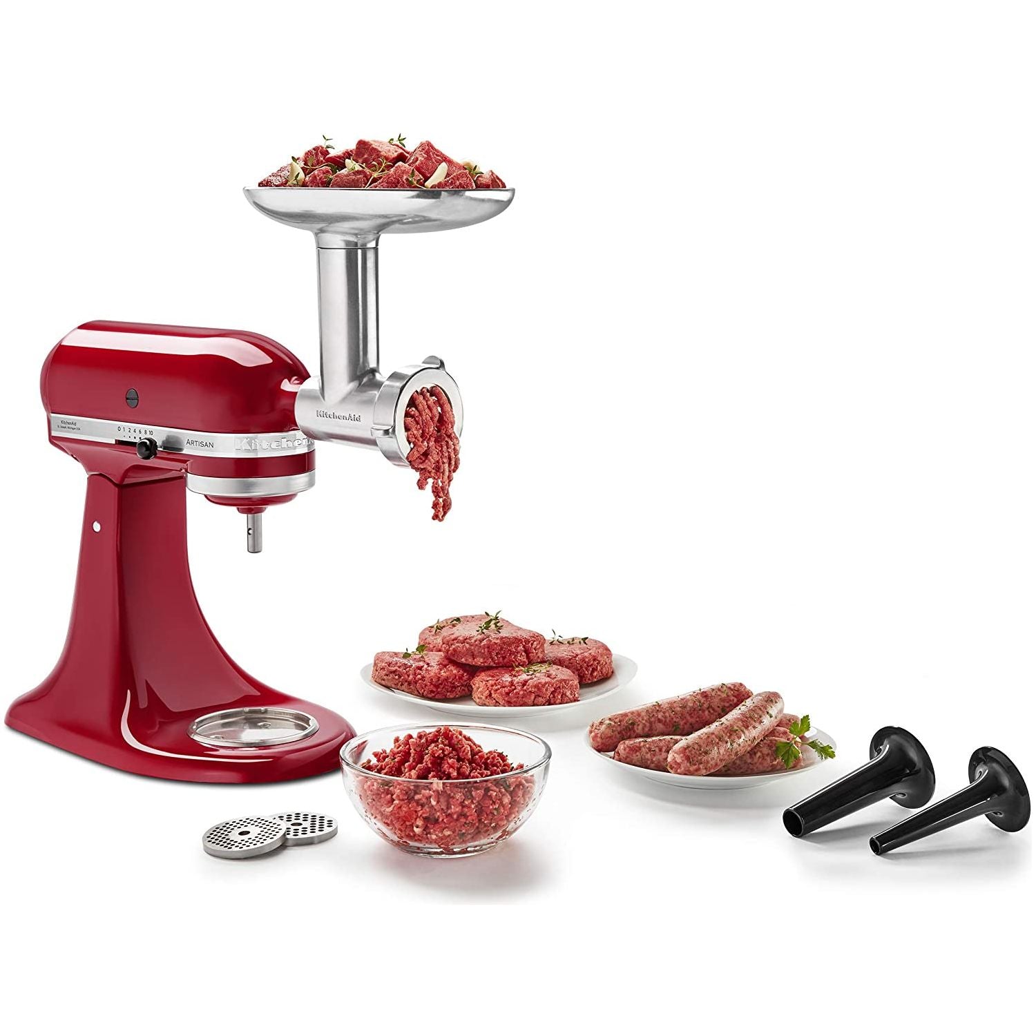 Hachoir en métal pour Batteur Kitchenaid - Kitchenaid - Hachoir - - La Guilde Culinaire