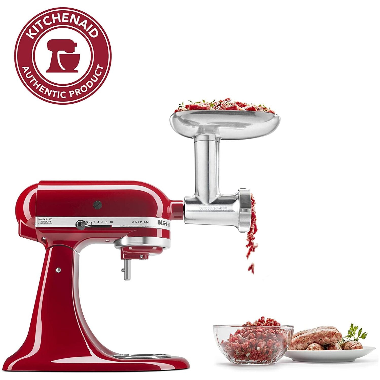 Hachoir en métal pour Batteur Kitchenaid - Kitchenaid - Hachoir - - La Guilde Culinaire