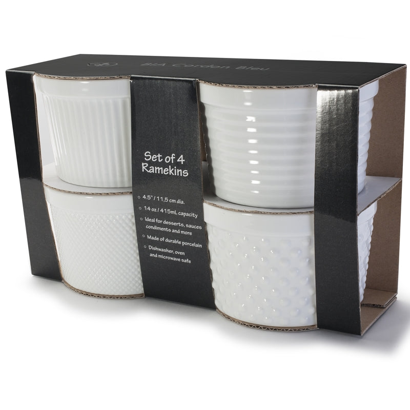 Ramequins Blanc 10 cm Diam - Bia - Ramequin et moule à soufflé - - La Guilde Culinaire