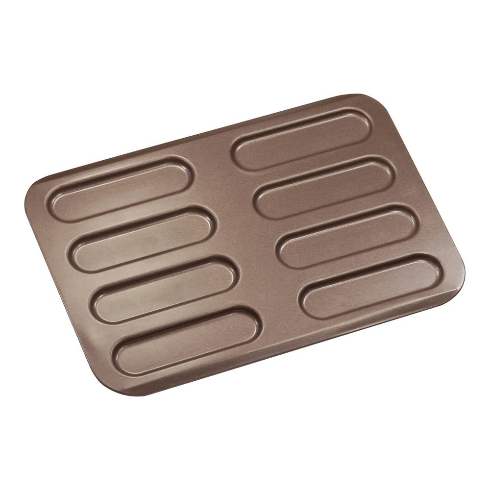 Plaque de cuisson antiadhésive en acier pour 8 éclairs - Gobel - Plaque de cuisson - - La Guilde Culinaire