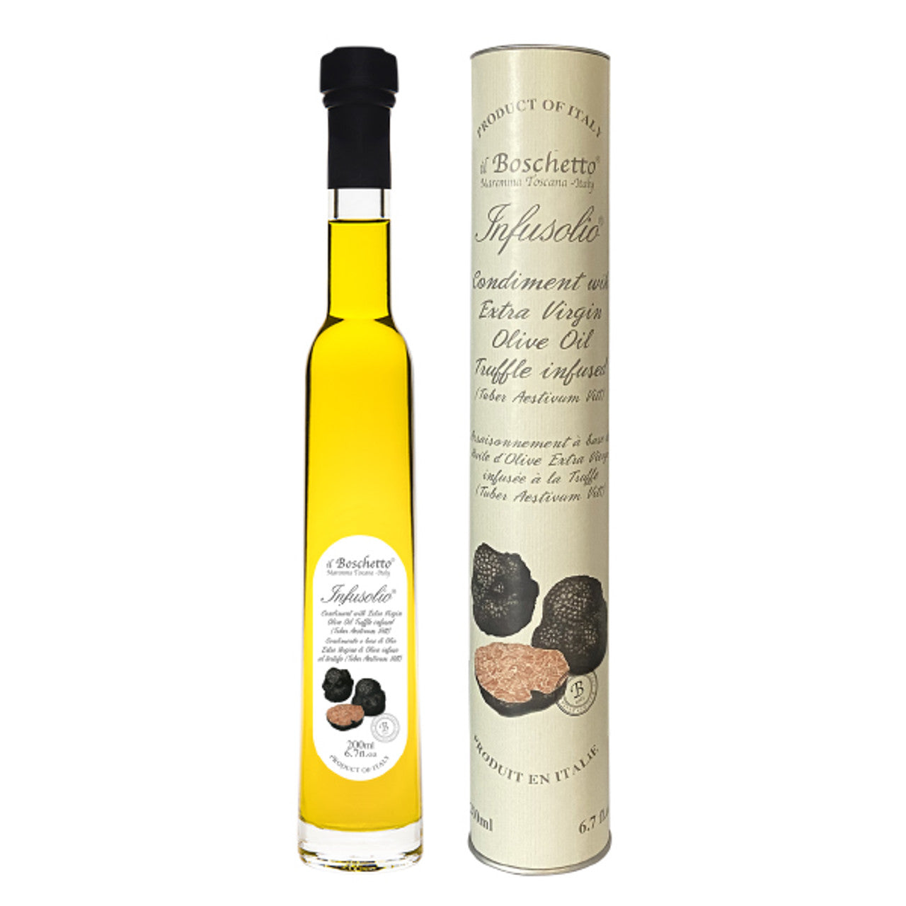 Huile d'olive infusée aux Truffes - 200 ml - Boschi 1961 - Huile d'olive - - La Guilde Culinaire