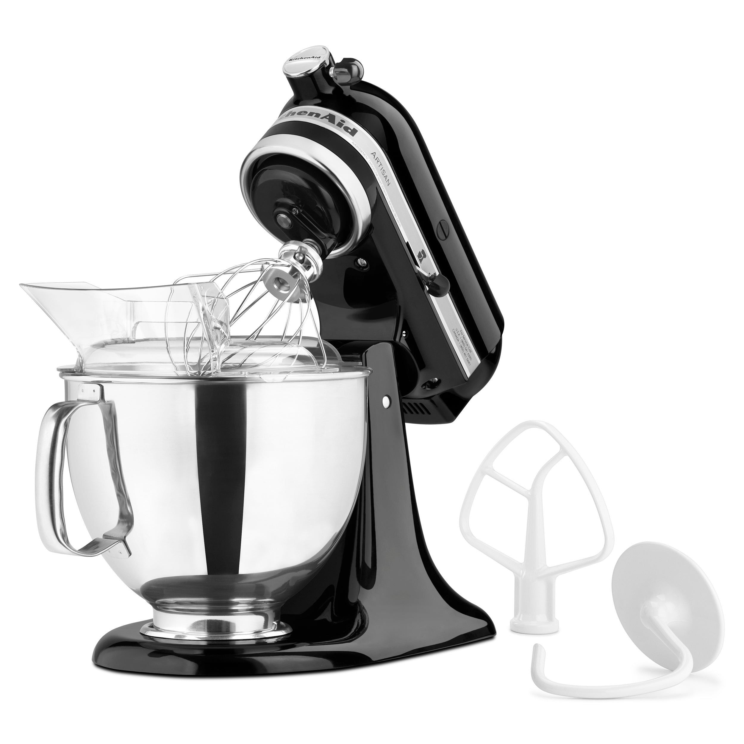 Batteur sur socle KitchenAid 4.7 L (5 pintes) Artisan - Noir - Kitchenaid - Batteur sur socle - - La Guilde Culinaire