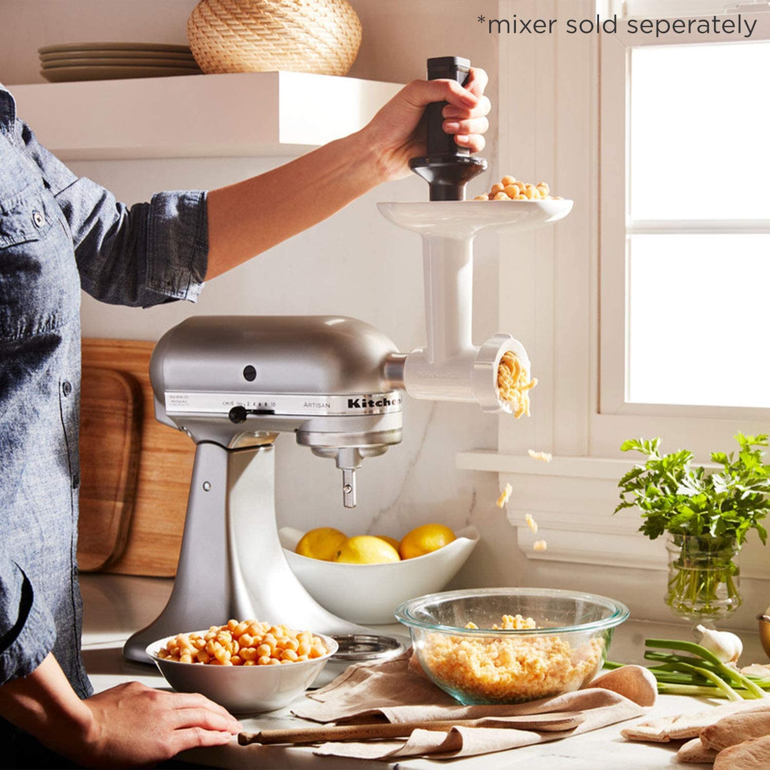 Accessoire Hachoir pour batteur sur socle KitchenAid - Kitchenaid - Hachoir - - La Guilde Culinaire