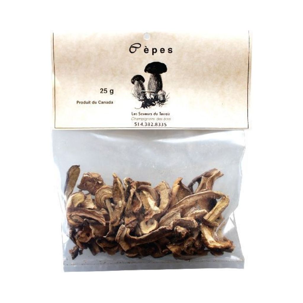 Champignons Cèpes du Canada 25 g - Saveurs du Terroirs - Champignon - - La Guilde Culinaire