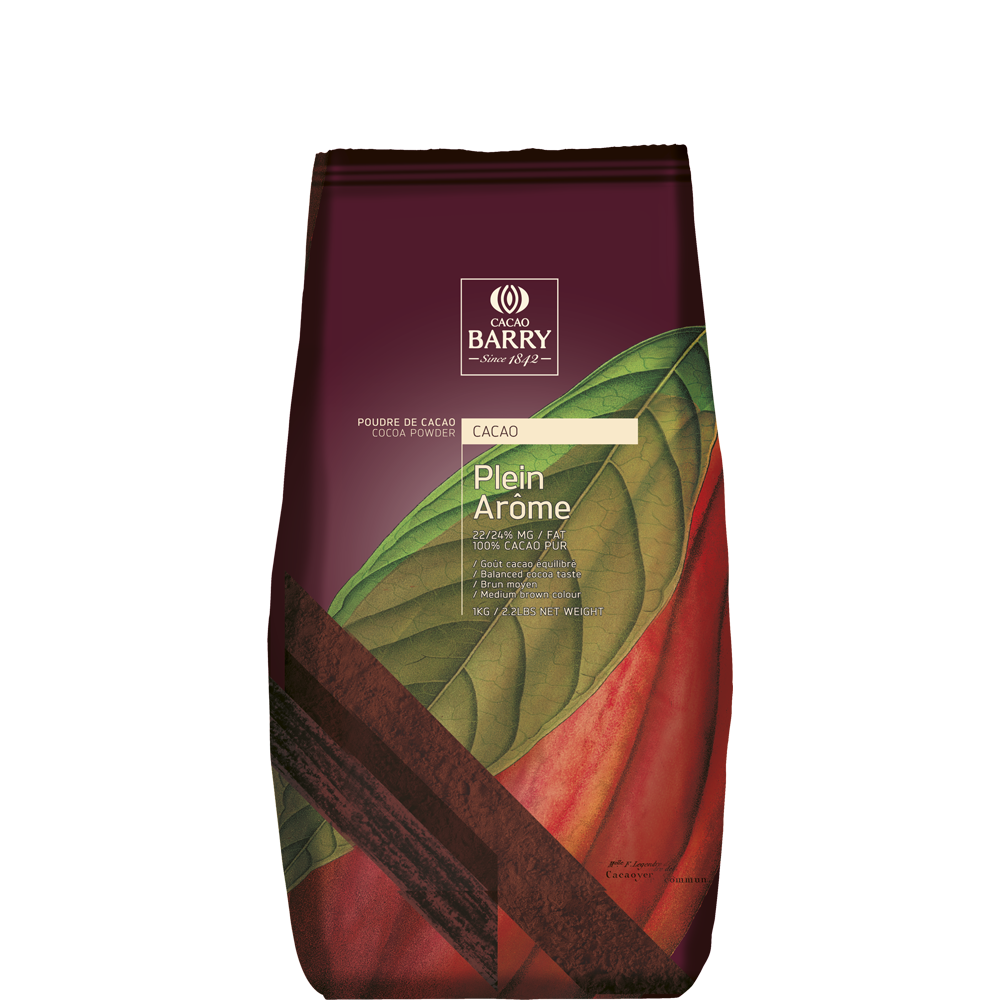 Poudre de cacao Plein Arôme 1kg - 100% cacao    - Cacao Barry - Poudre de cacao - 