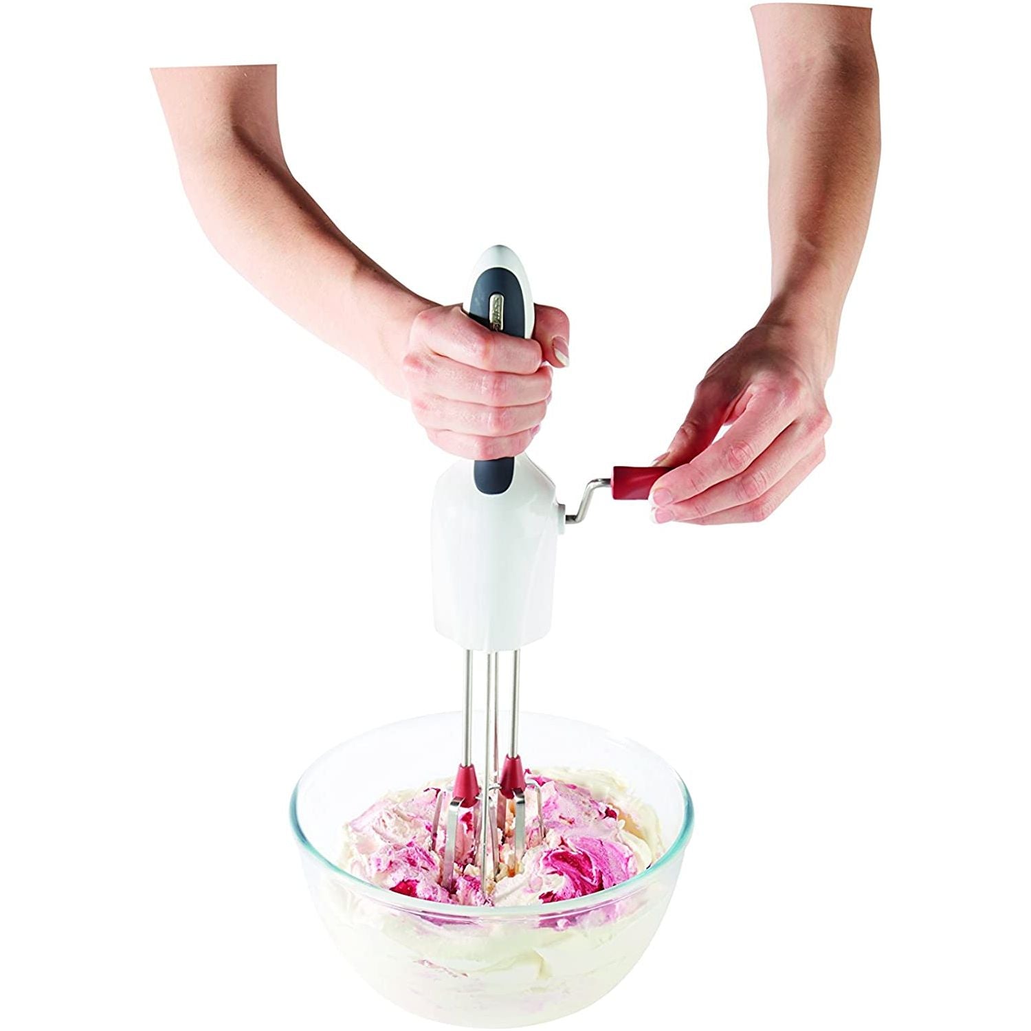 Batteur Manuel, Plastique, Blanc, 8 x 11 x 34 cm - Zyliss - Batteur à main - - La Guilde Culinaire