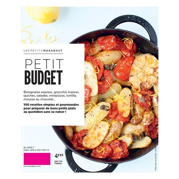 Petit budget : 100 recettes testées pour vous - Marabout - Livre de cuisine - - La Guilde Culinaire