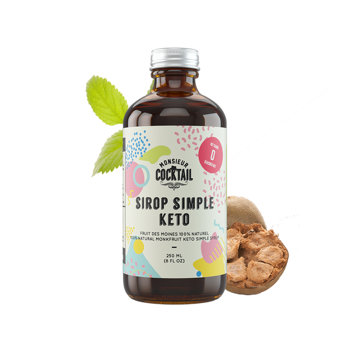 Sirop simple keto 250 ml - Monsieur Cocktail - Sirop - - La Guilde Culinaire