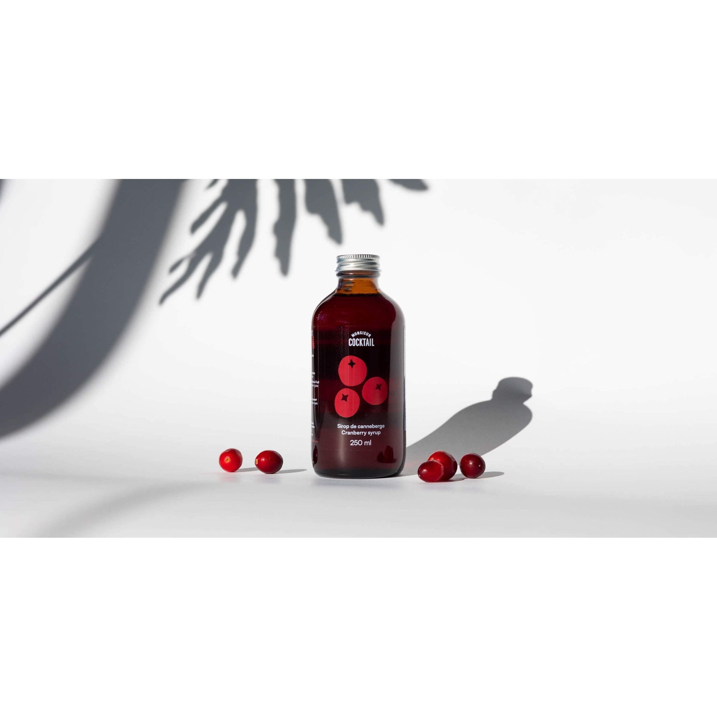 Sirop de canneberge 250 ml - Monsieur Cocktail - Sirop - - La Guilde Culinaire