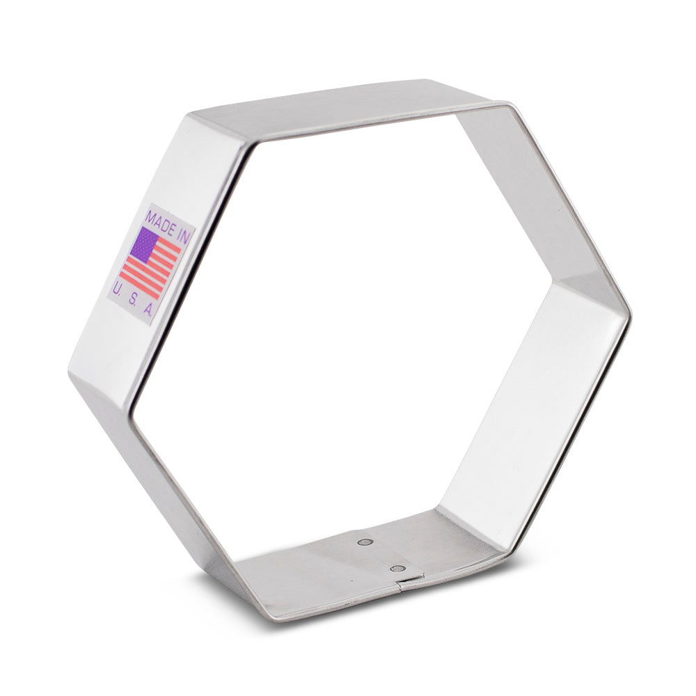 Emporte-pièce hexagonal 3"x3 1/2" - Ann Clark Cookie Cutters - Emporte-pièce - - La Guilde Culinaire