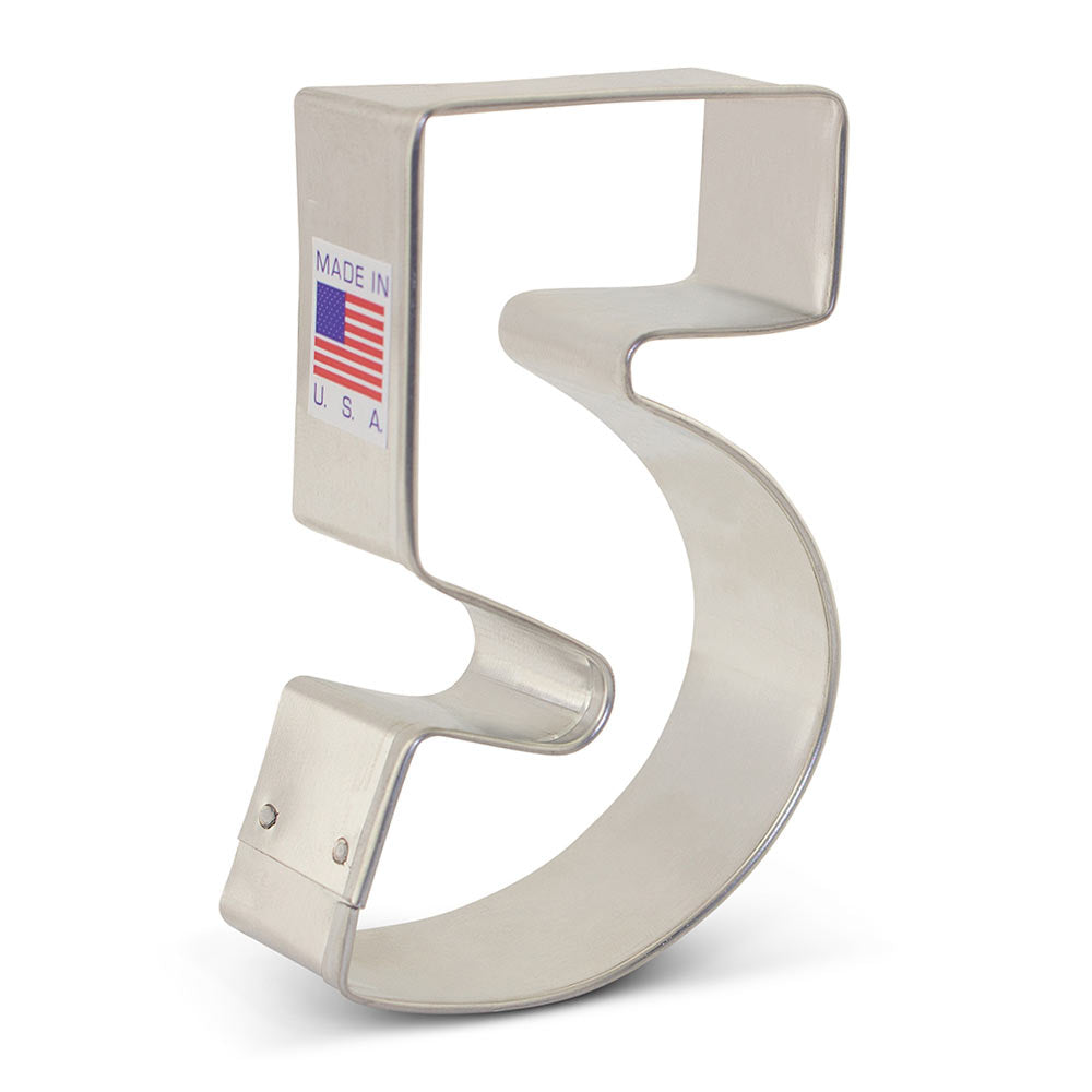 Emporte-pièce Chiffre 5 - 3 1/4" x 2" - Ann Clark Cookie Cutters - Emporte-pièce - - La Guilde Culinaire