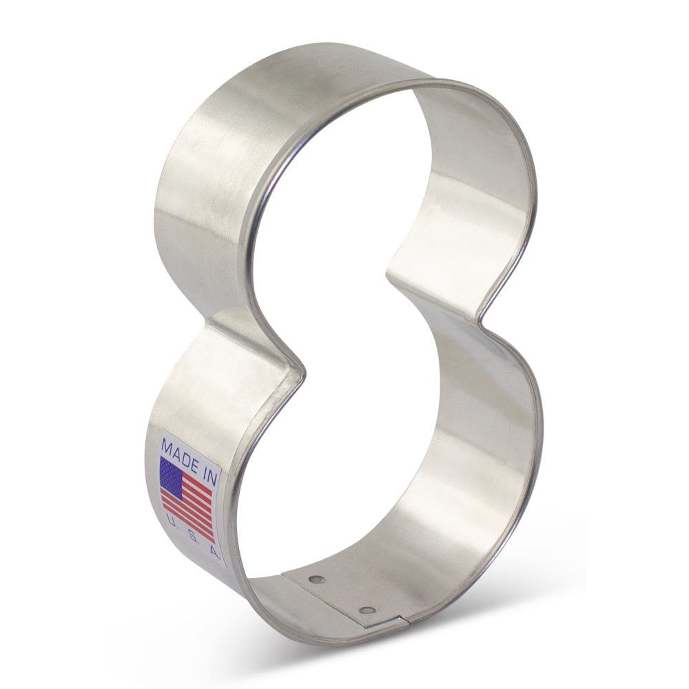 Emporte-pièce Chiffre 8 - 3 1/4" x 2 1/8" - Ann Clark Cookie Cutters - Emporte-pièce - - La Guilde Culinaire