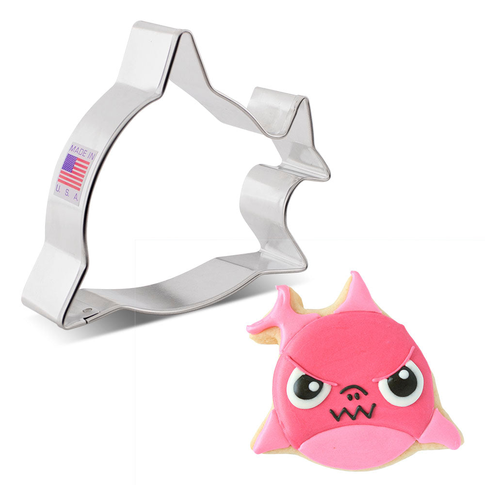 Emporte-pièce petit requin face avant 3.5" x 3.25" - Ann Clark Cookie Cutters - Emporte-pièce - - La Guilde Culinaire