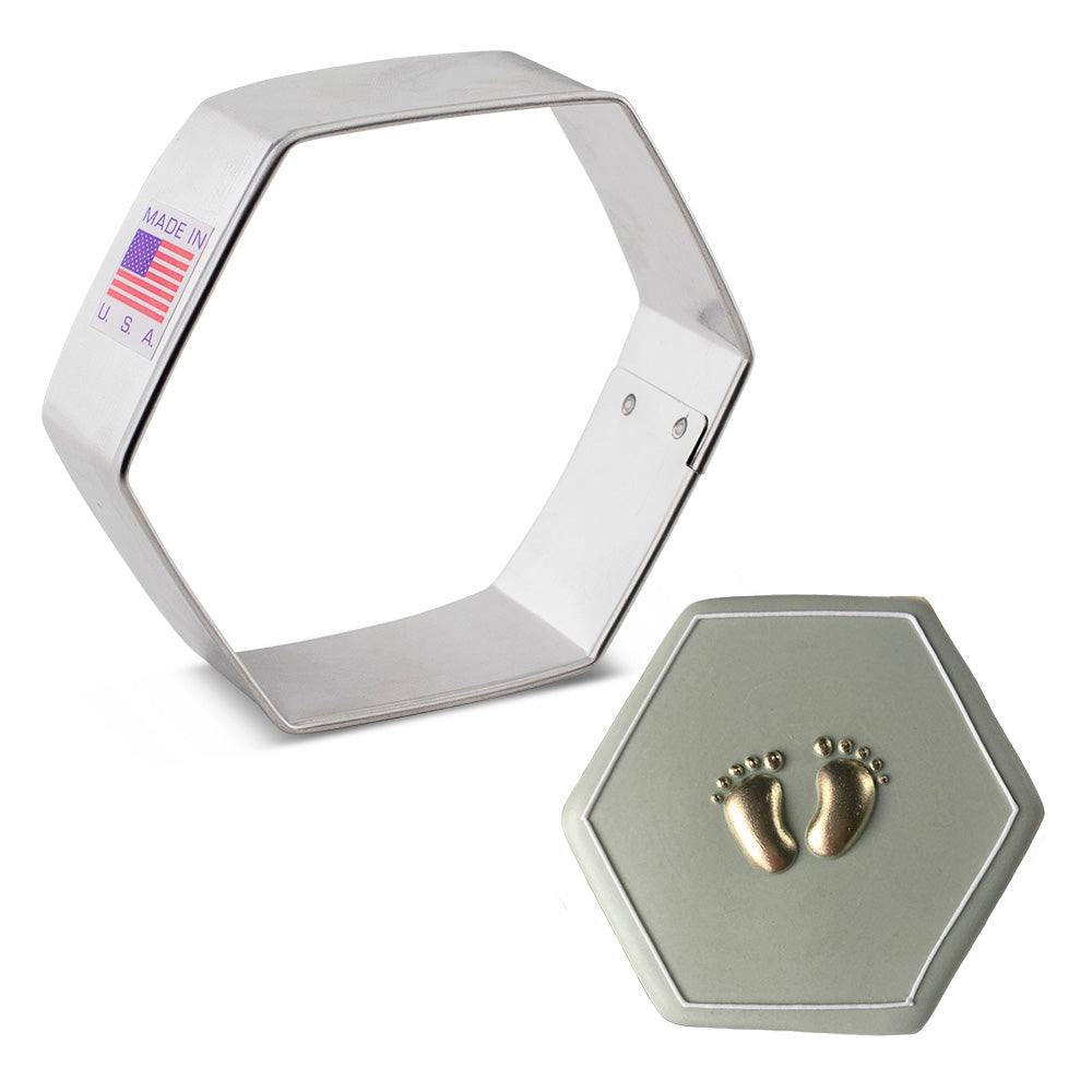 Emporte-pièce hexagonal, 3" - Ann Clark Cookie Cutters - Emporte-pièce - - La Guilde Culinaire
