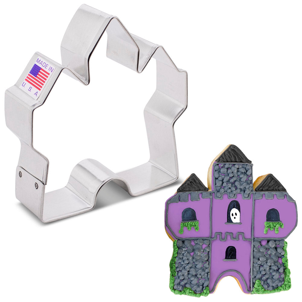 Emporte-pièce maison/château hanté 3,4" x 3,25" - Ann Clark Cookie Cutters - Emporte-pièce - - La Guilde Culinaire