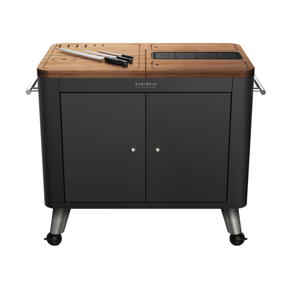 Ilot de cuisine mobile - Everdure Graphite - Everdure - Meuble de cuisine extérieur - HBPK - La Guilde Culinaire