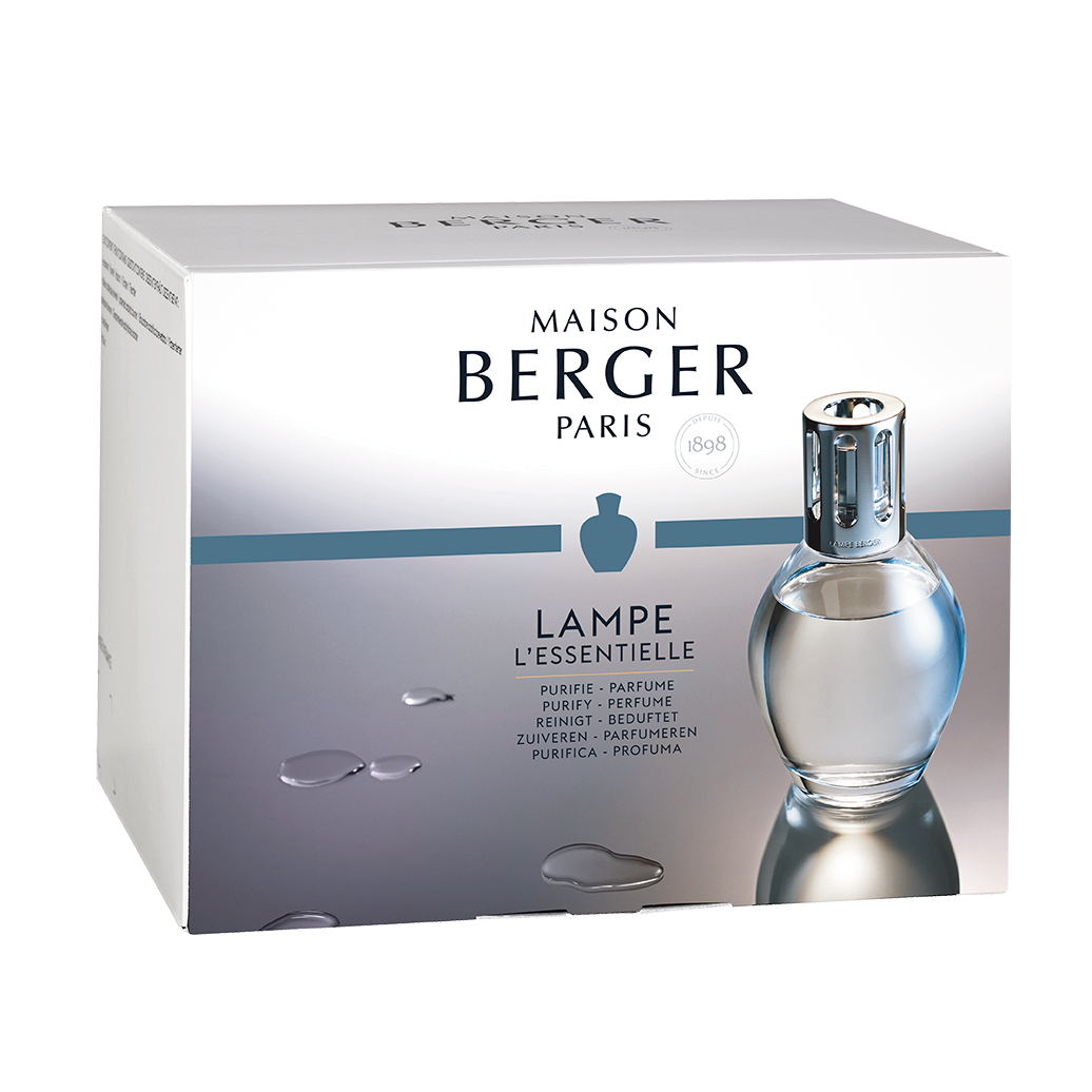 Coffret lampe Berger Essentielle ovale + 250 ml (8,5 oz) Neutre essentiel et 250 ml (8,5 oz) Vent d’océan ! - Maison Berger Paris - Coffret Lampe Berger - - La Guilde Culinaire