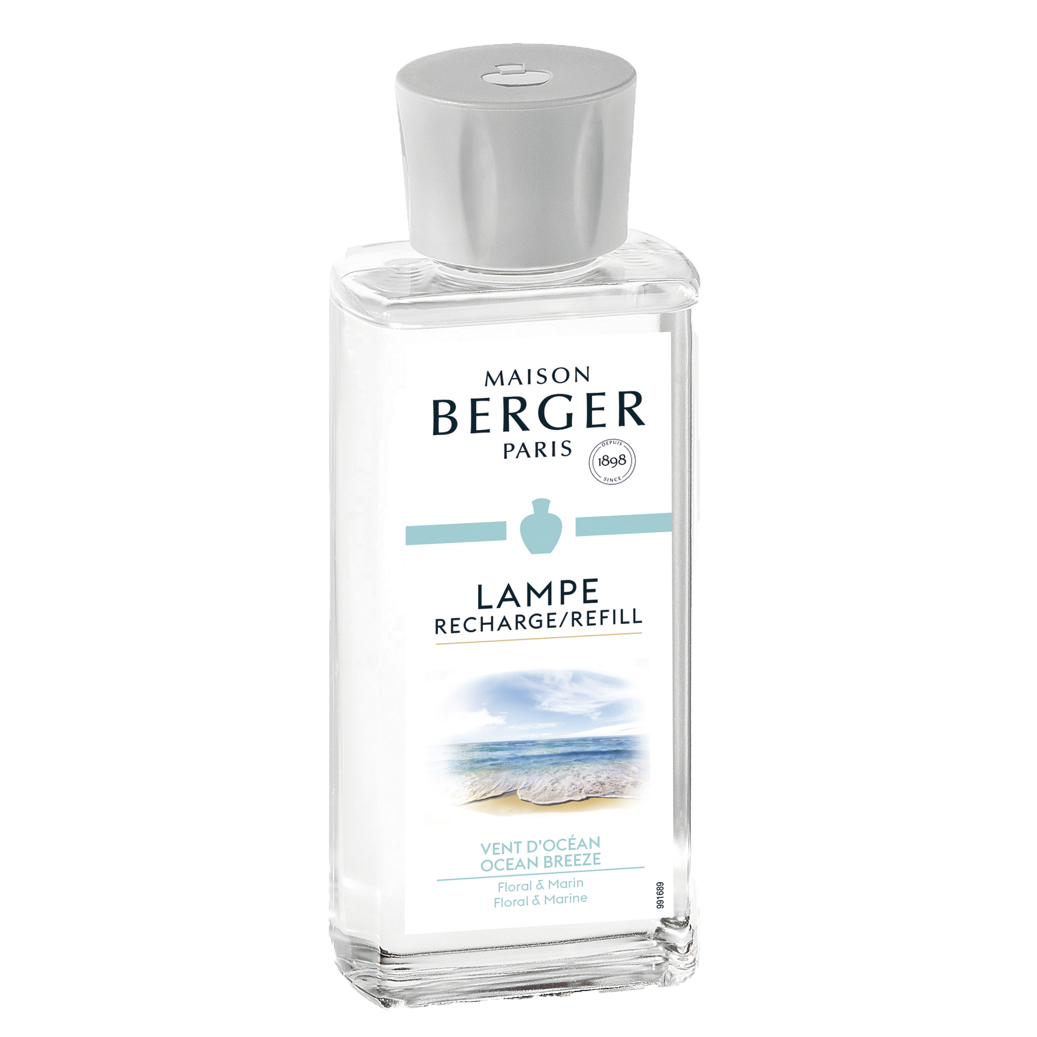 Coffret lampe Berger Essentielle ovale + 250 ml (8,5 oz) Neutre essentiel et 250 ml (8,5 oz) Vent d’océan ! - Maison Berger Paris - Coffret Lampe Berger - - La Guilde Culinaire