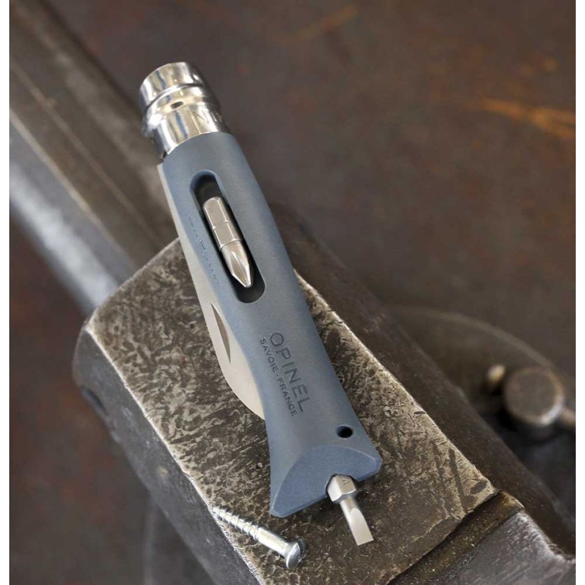 Opinel - N°09 Couteau Bricolage Gris - Opinel - Couteau de poche - - La Guilde Culinaire