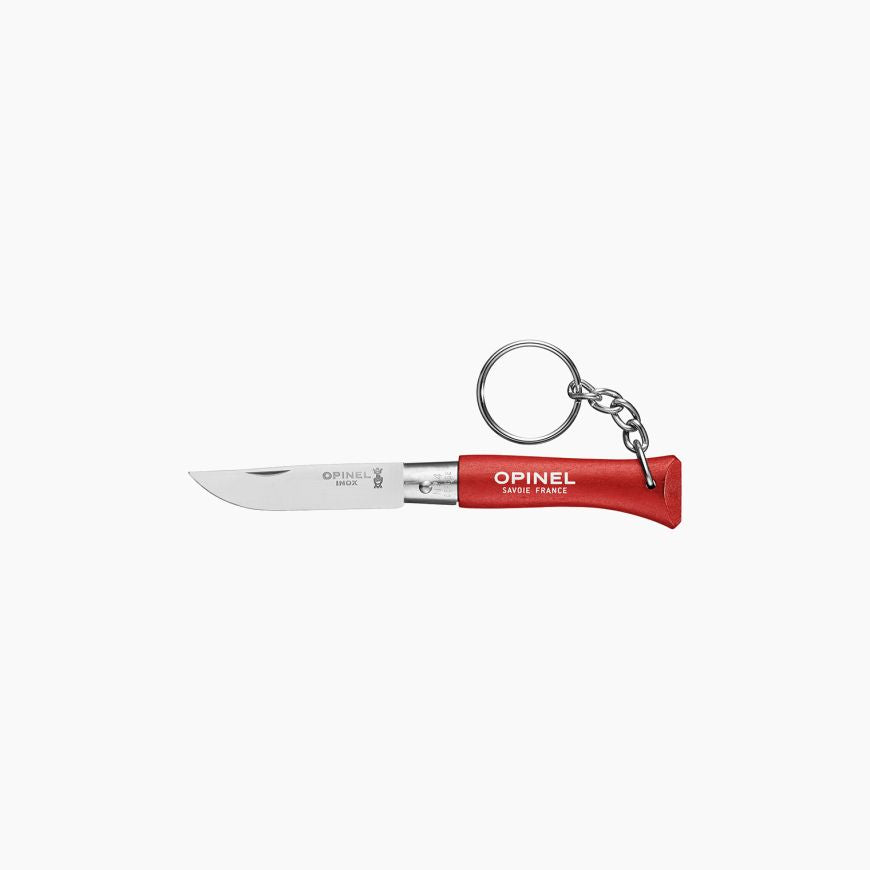 Opinel - N°04 Couteau Porte-Clés - Colorama Rouge   - Opinel - Couteau de poche - 002055