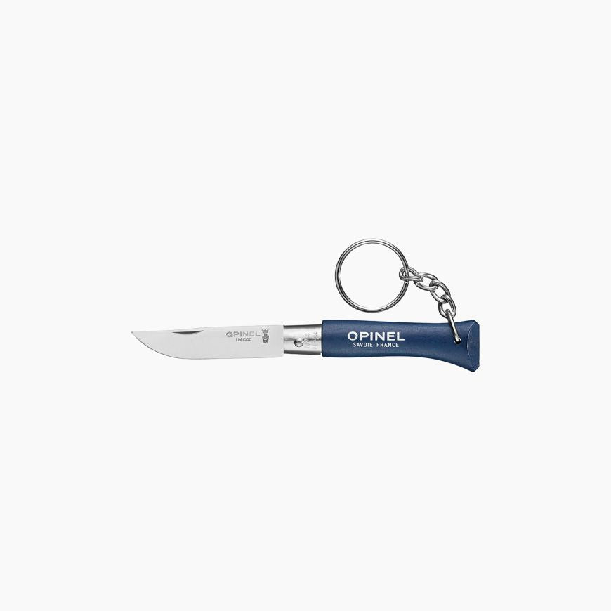 Opinel - N°04 Couteau Porte-Clés - Colorama Bleu   - Opinel - Couteau de poche - 002269-bleu