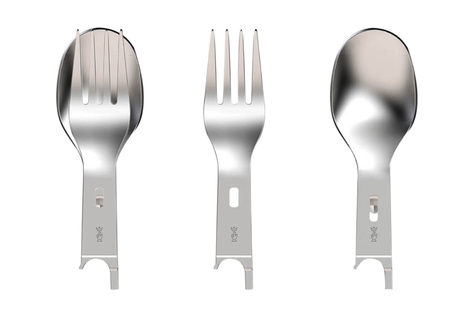 Opinel - Picnic+ Set fourchette et cuillère 2 en 1 pour Opinel N°08.    - Opinel - Couteau de table - 