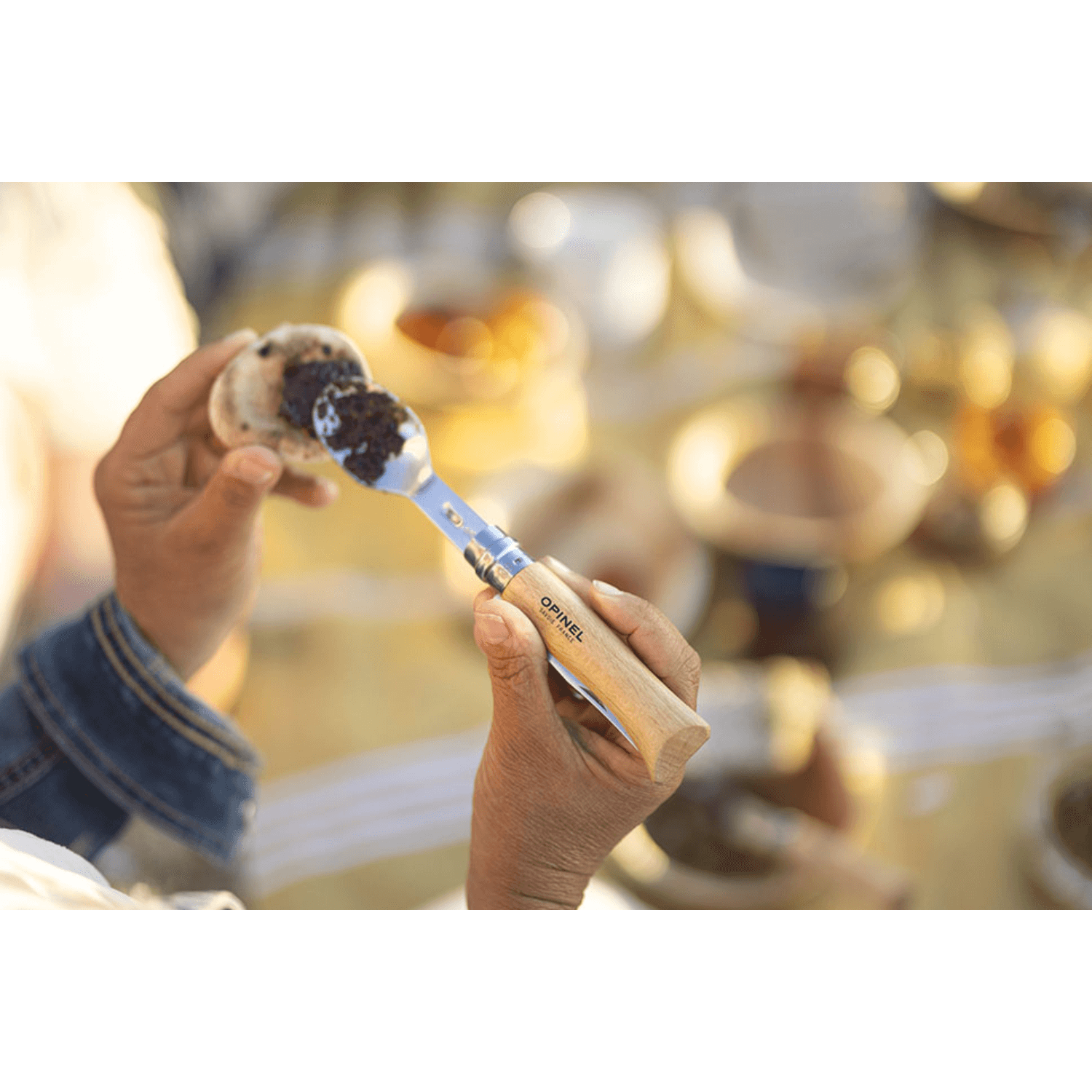 Opinel - Picnic+ Set fourchette et cuillère 2 en 1 pour Opinel N°08. - Opinel - Ustensiles de poche - - La Guilde Culinaire