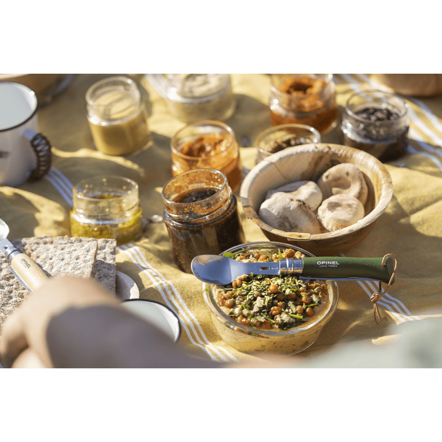 Opinel - Picnic+ Set fourchette et cuillère 2 en 1 pour Opinel N°08. - Opinel - Ustensiles de poche - - La Guilde Culinaire